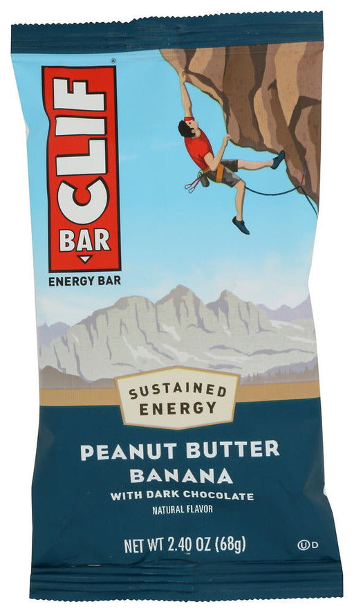 CLIF: Bar Peanut Butter Banana Dark Chocolate , 2.4 oz - No Brand For Less 