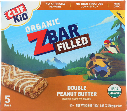 CLIF KID: Bar Double Peanut Butter, 5.3 oz - No Brand For Less 