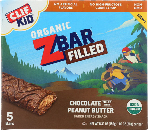 CLIF KID: Bar Filled Chocolate Peanut Butter, 5.3 oz - No Brand For Less 