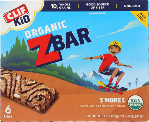 CLIF KID: Zbar Smores 6 pk, 7.62 oz - No Brand For Less 