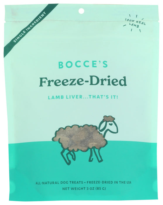BOCCES BAKERY: Lamb Liver Freeze Dried Dog Treats, 3 oz