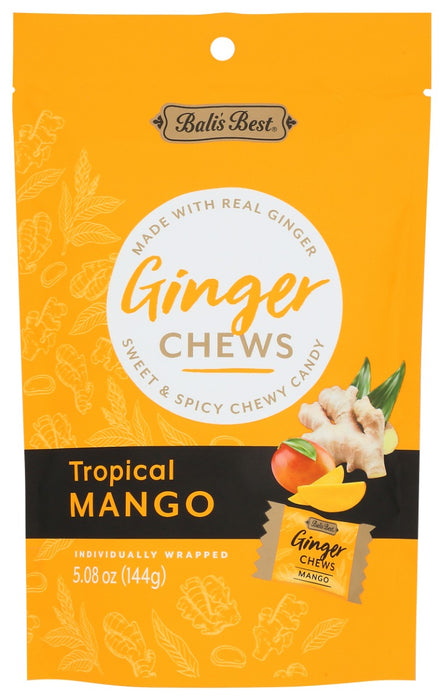 BALIS BEST: Tropical Mango Ginger Chews, 5.08 oz