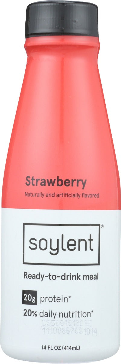 SOYLENT: Strawberry Vegan Protein Shake, 14 oz