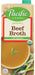 Effortlessly craft extraordinary meals with Pacific Foods® Low Sodium Organic Beef Broth. We slow-simmer humanely raised organic beef with onions, garlic and a touch of sea salt for a savory beef broth with 125mg of sodium per serving. Use it in any recipe that calls for low sodium beef broth, beef stock or water. It's great as a soup base and for crafting delectable stews and ramen. It also elevates gravies, sauces and marinades, and it enhances the cooking of grains, protein and veggies.