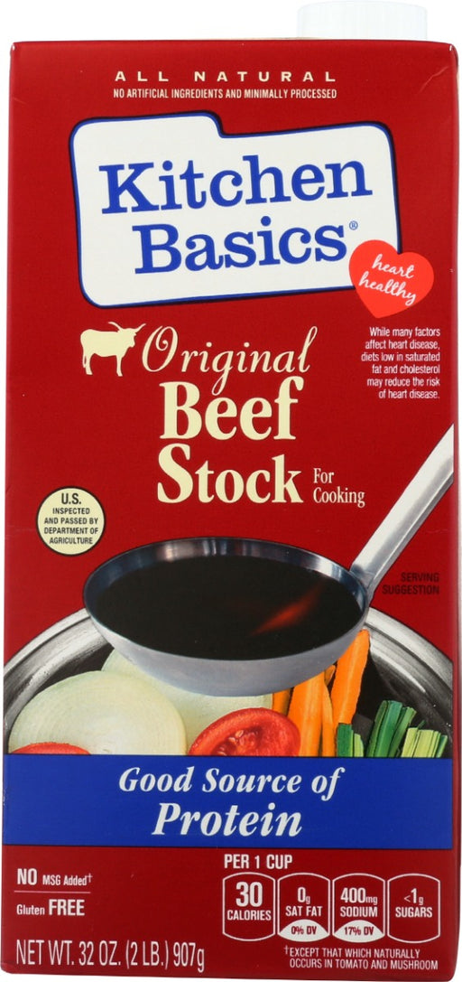 This gluten-free beef stock contains no artificial flavors. Use it to create homemade meals, like beef stew or beef lo mein. Amplify the flavor of your sauce, gravy or side dish with a splash of this beef stock.