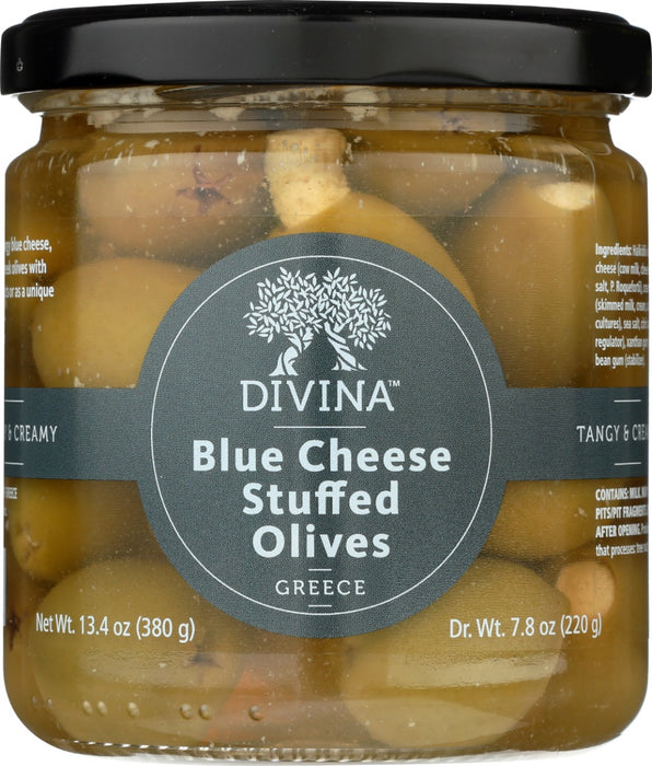 DIVINA: Blue Cheese Stuffed Olives, 7.8 oz