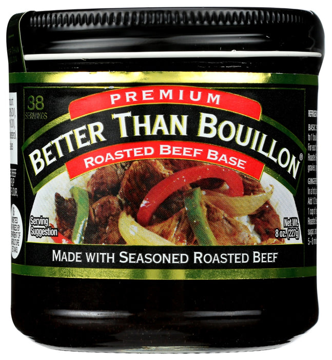 Better Than Bouillon blendable bases easily spoon right out of the jar and let you add as much, or as little, flavor as desired. From marinades, glazes and vegetables to soups, sides and slow cooker dishes, Better Than Bouillon Roasted Beef Base adds flavor to all your favorite dishes.