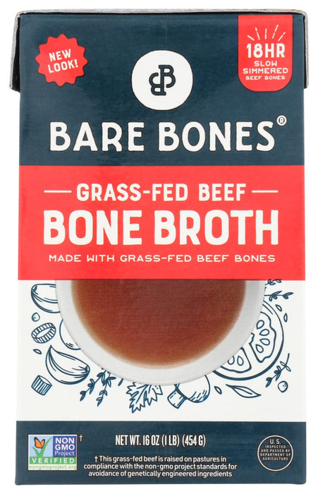 BARE BONES: Instant Bone Broth Beef, 16 oz