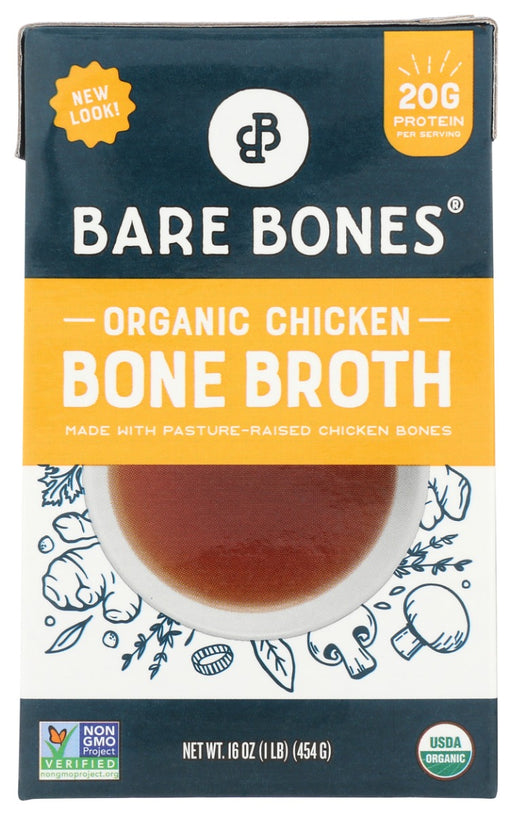 BARE BONES: Instant Bone Broth Chicken, 16 oz