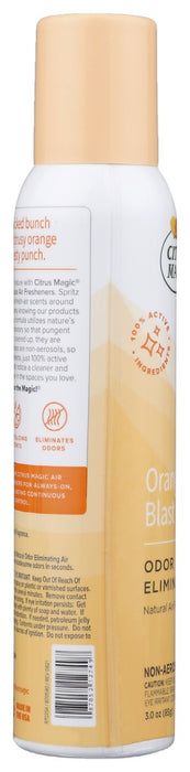 CITRUS MAGIC: Odor Eliminating Air Freshener Spray Orange Blast, 3.5 oz