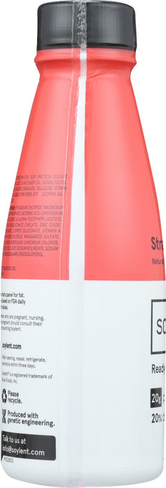 SOYLENT: Strawberry Vegan Protein Shake, 14 oz