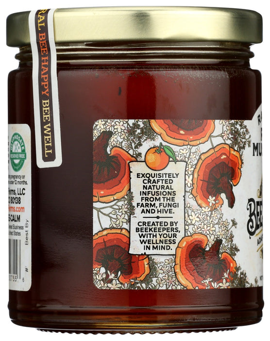 BEE SHEPHERD: Reishi Mushroom Raw Honey, 12 oz