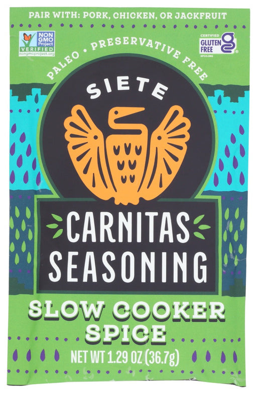 SIETE: Carnitas Seasoning Slow Cooker Spice, 1.29 oz