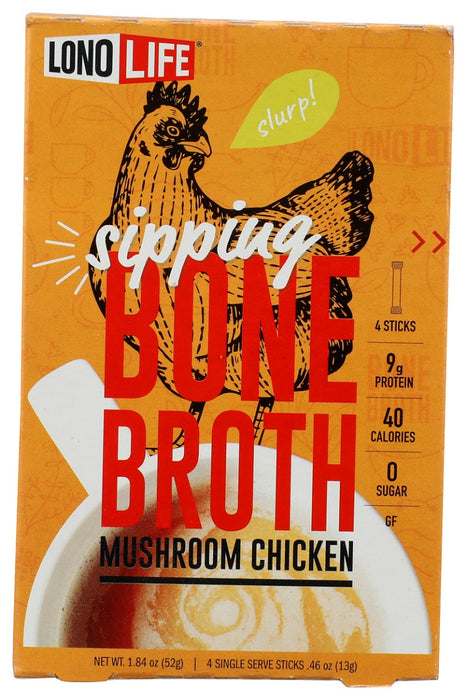 LONOLIFE: Mushroom Chicken Bone Broth, 4 pk