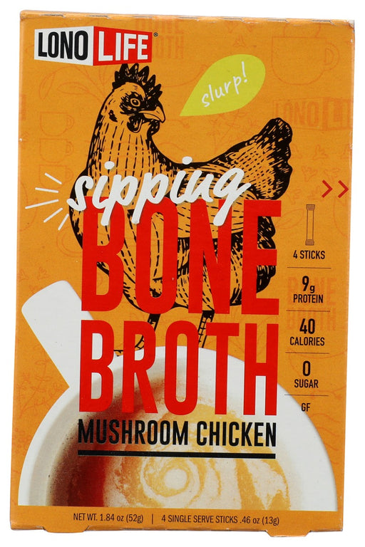 LONOLIFE: Mushroom Chicken Bone Broth, 4 pk