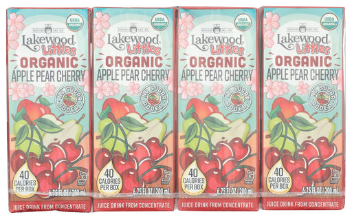 LAKEWOOD: Littles Organic Cherry Fusion Juice Boxes 8Ct, 54 fo