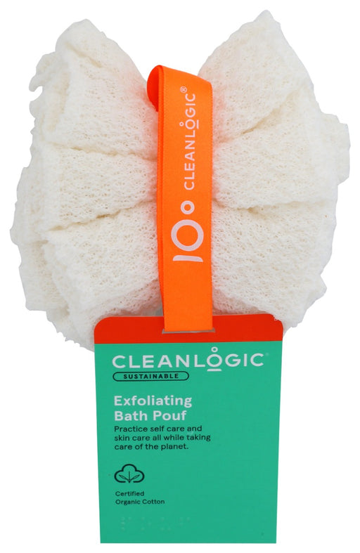 CLEANLOGIC: Exfoliating Bath Pouf, 1 ea