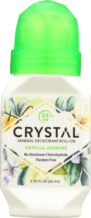 Crystal Mineral-Enriched Deodorant Roll-On infused with the inviting aromas of warm vanilla and exotic jasmine rapidly dries to provide an invisible, protective barrier that blocks odor before it starts. Made for every BODY!