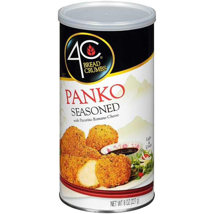 4C FOODS: Panko Seasoned Japanese Style Bread Crumbs, 8 oz