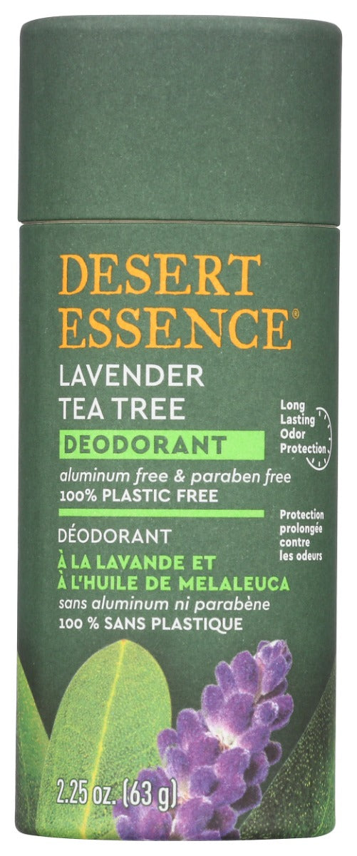 DESERT ESSENCE: Tea Tree Lavender Deodorant, 2.25 oz