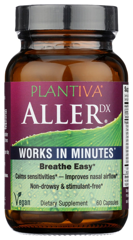 Breathe Easy with AllerDx ("Aller Dee-Ex"), the most effective natural seasonal support available. Clinical studies show AllerDx improves nasal airflow in 10-20 minutes. It also addresses key underlying causes of sensitivities to environmental irritants.* 