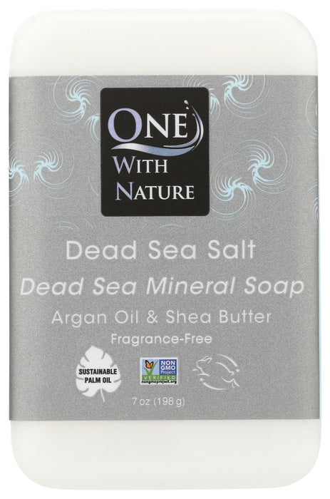 This unique soap combines pure Dead Sea salt, argan oil and shea butter in a natural vegetable base. Triple milled* right at the source ” The Dead Sea. Absolutely nothing  artificial.  Fragrance-free.