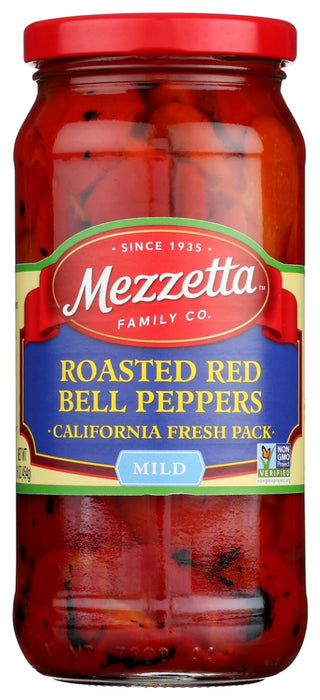 Mezzetta® Roasted Red Bell Peppers are locally grown and sun ripened in California, then flame roasted to sear in their smooth, rich, succulent flavor and finally packed all in the span of 24 hours. One of our most popular products, their vibrant color and soft tender texture adds sophistication to just about every recipe. Perfect on pizza, salads, and sandwiches.