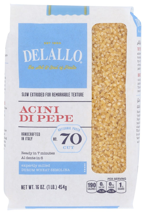 DELALLO: Acini Di Pepe Pasta, 16 oz