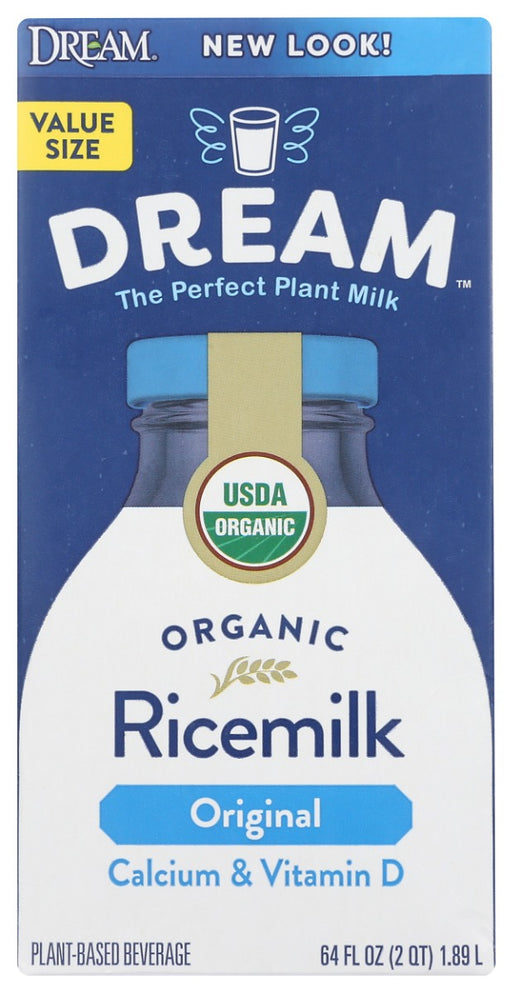 DREAM Ricemilk Original with Calcium &amp; Vitamin D has a delicious, refreshing flavor with a touch of sweetness and it's enriched with Calcium &amp; Vitamin D. It's great tasting dairy-free alternative for all to enjoy as a delicious drink or as a dairy-free alternative to use in recipes.