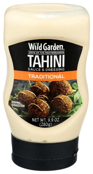 WILD GARDEN: Sauce and Dressing Traditional Tahini, 9.9 oz