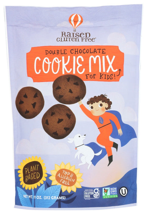 RAISED GLUTEN FREE: Double Chocolate Cookie Mix, 11 oz