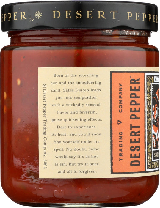 DESERT PEPPER: Salsa Diablo Hot, 16 oz