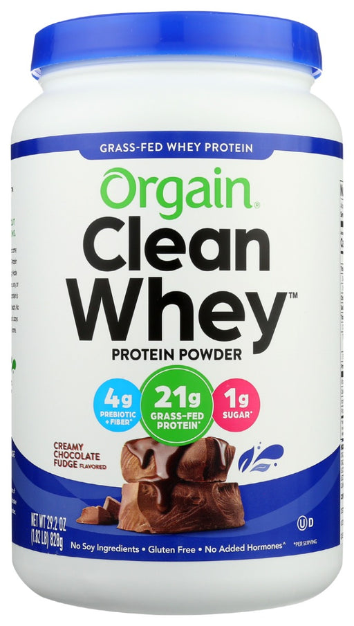 Your brownies have met their match. Meet the Orgain Grass Fed Whey Protein Powder in Creamy Chocolate Fudge. Packed with the ooey gooey, fudgy flavor of freshly baked brownies, it has a nutritious side as well. Get 21g*of grass-fed whey protein, and nearly 5g* of BCAAs and a complete amino acid profile in every serving.
It's perfect for supporting muscle recovery after a hard workout, or a great snack for when the chocolate craving strikes. These will be the best brownies you've had since college.