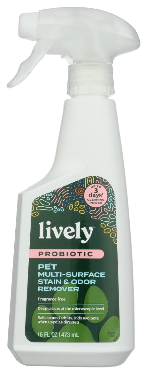 LIVELY: Pet Multi Surface Stain and Odor Remover, 16 fo