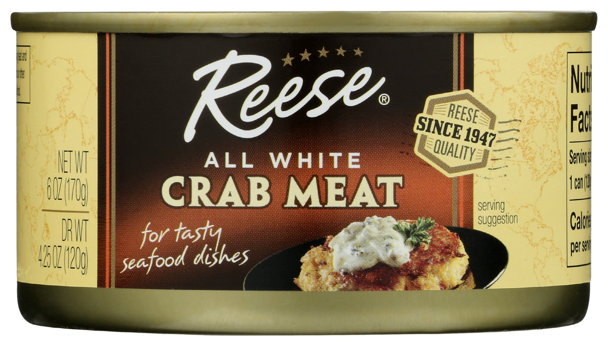 Reese All White Crab Meat is the ideal ingredient for crab cakes because of their perfect size. Once rinsed, they can be easily seasoned, formed and ready to bake in minutes.