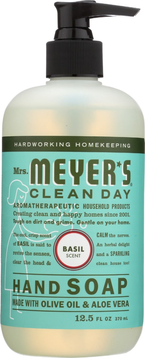 MRS MEYERS CLEAN DAY: Basil Liquid Hand Soap, 12.5 oz