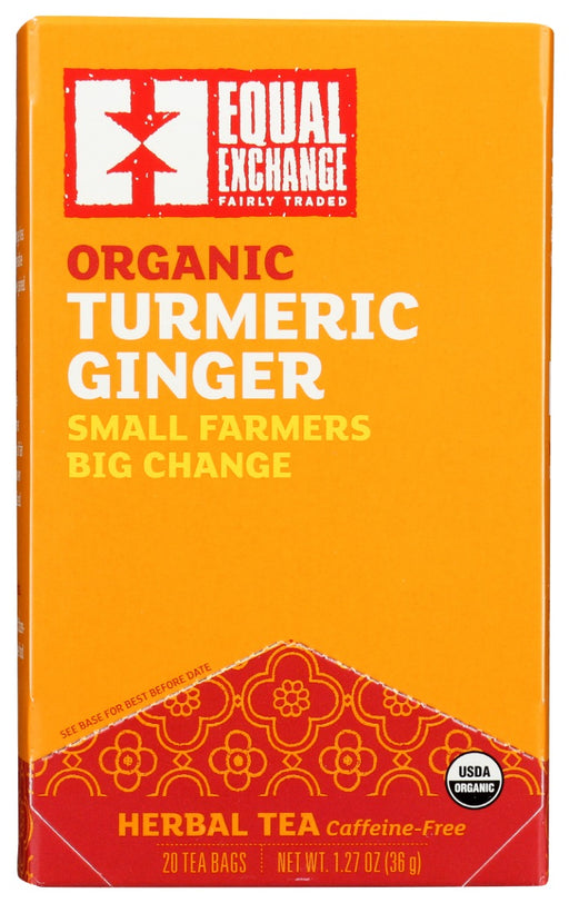 EQUAL EXCHANGE: Organic Turmeric Ginger, 20 bg