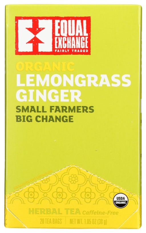 EQUAL EXCHANGE: Lemongrass Ginger Tea, 20 bg