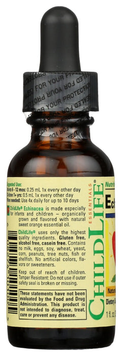 CHILDLIFE: Echinacea Natural Orange Flavor Liquid Formula, 1 fo