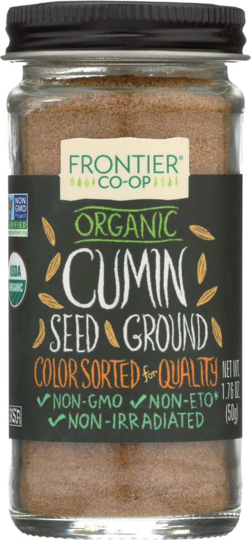 FRONTIER HERB: Cumin Seed Ground Organic, 1.76 oz - No Brand For Less 