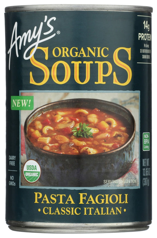 AMYS: Organic Pasta Fagioli Soup, 13.65 oz