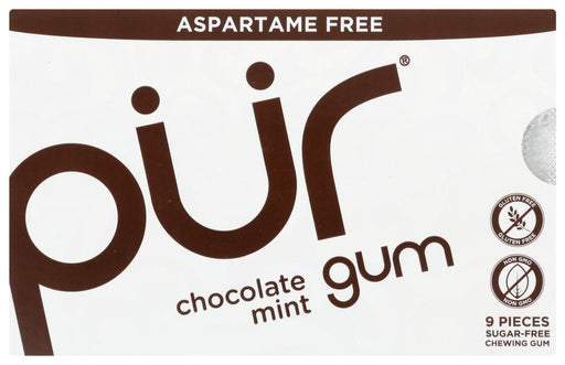 PUR: Chocolate Mint Gum, 9 pc