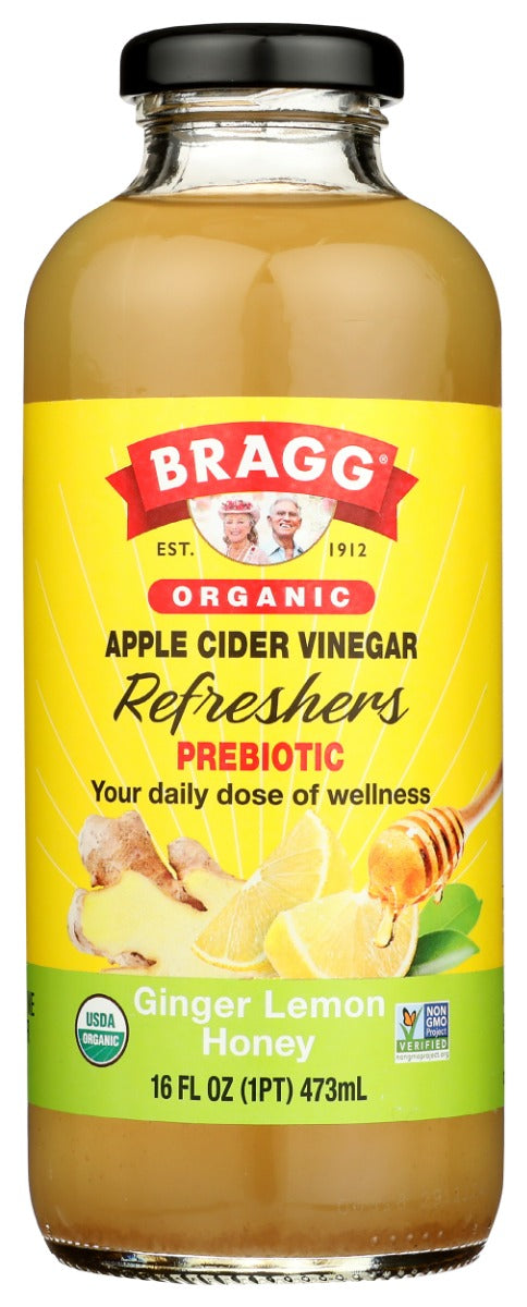 Our ready-to-drink Bragg Organic Apple Cider Vinegar Refreshers feature a hand-picked selection of organic fruit juices, teas, and spices mixed with Bragg Organic Apple Cider Vinegar. Cheers to your good health!