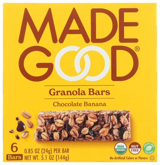 MADEGOOD: Chocolate Banana Granola Bars, 5.1 oz