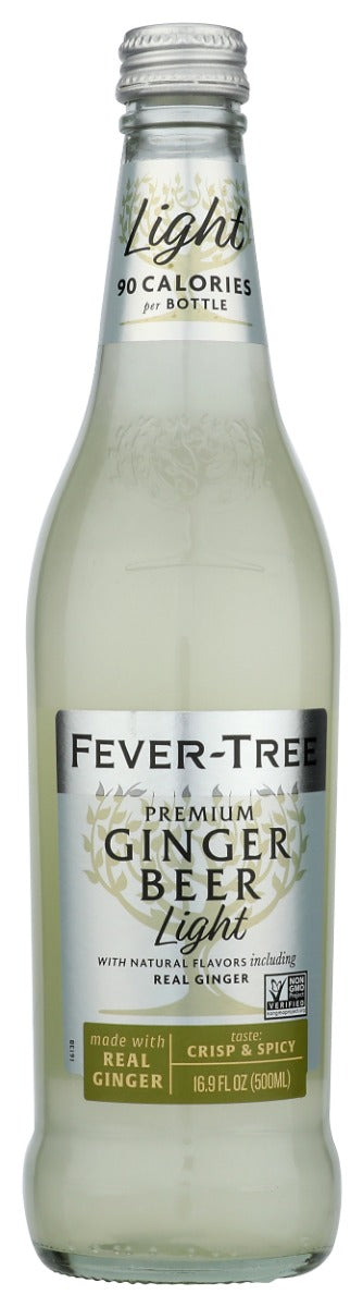 FEVER TREE: Light Ginger Beer Soda, 16.9 fo