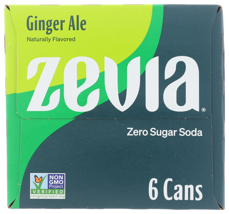 ZEVIA: Ginger Ale Soda 6Pk, 72 fo