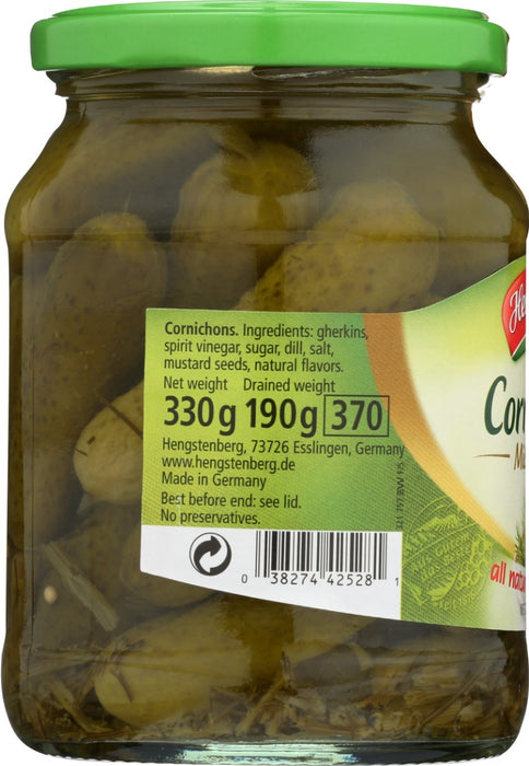 HENGSTENBERG: Cornichons, 12.5 oz