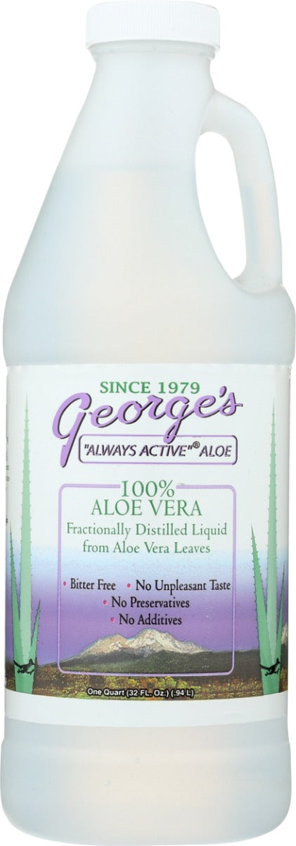 George's aloe, aloe vera distillate-drinkable is a high quality liquid specifically formulated to promote overall health and wellness. Made with natural ingredients, this pure beverage helps to boost your overall vitality.