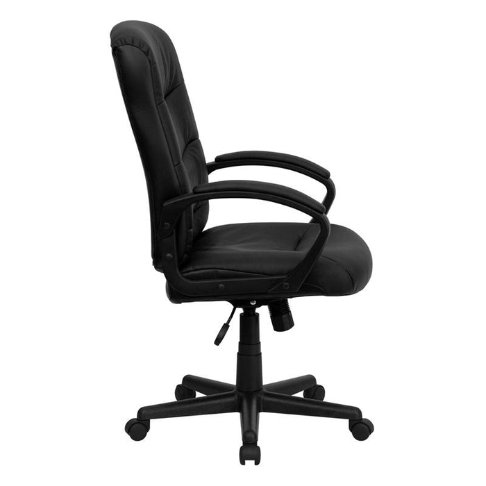 Mid-Back Black Executive Swivel Office Chair