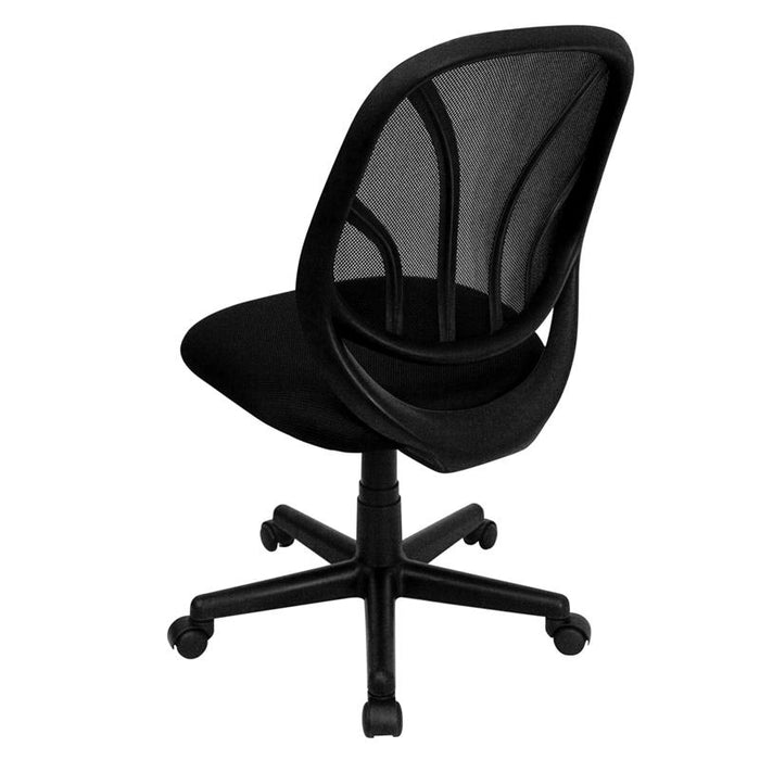 Y-GO Office Chair Mid-Back Black Mesh Swivel Task Office Chair